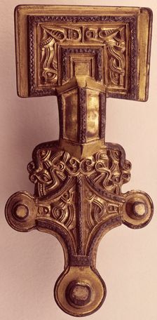 Saxon brooch from Lundenwic, 7th-9th century. Creator: Unknown