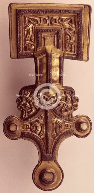Saxon brooch from Lundenwic, 7th-9th century. Creator: Unknown.