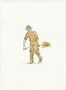Saxon farmer, c1066 (2015). Creator: Judith Dobie