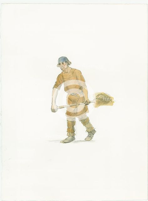 Saxon farmer, c1066 (2015). Creator: Judith Dobie.