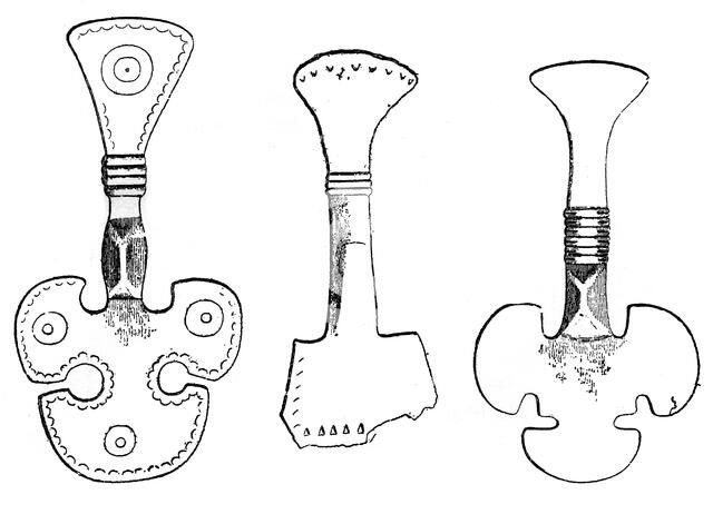 Saxon fibulae, (1910). Artist: Unknown