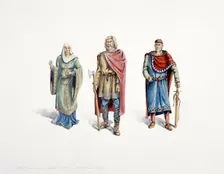 Saxons and Normans, c11th century, (c1990-2010). Artist: Peter Dunn