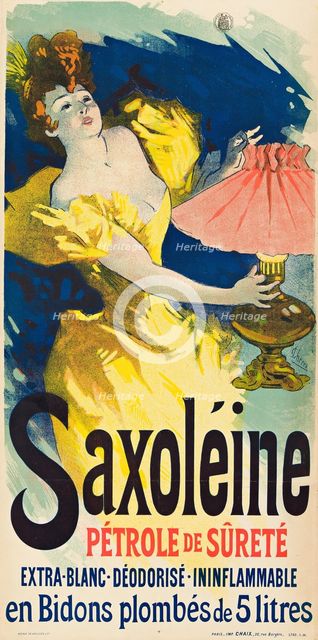 Saxoléine. Pétrole de Sûreté, 1894. Creator: Jules Cheret.