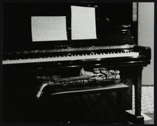 Saxophone and piano, The Fairway, Welwyn Garden City, Hertfordshire, 7 May 2000. Creator: Denis Williams