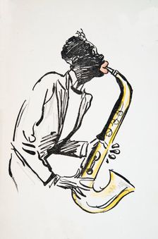 Saxophone Player, from White Bottoms pub. 1927