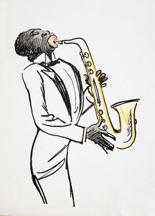 Saxophone Player, from White Bottoms pub. 1927