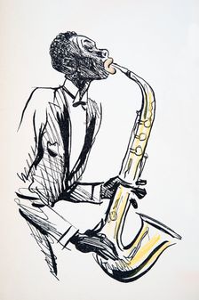 Saxophone Player, from White Bottoms pub. 1927