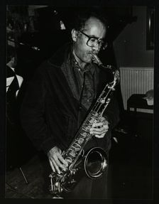 Saxophonist Art Themen playing at The Bell, Codicote, Hertfordshire, 4 January 1981. Creator: Denis Williams