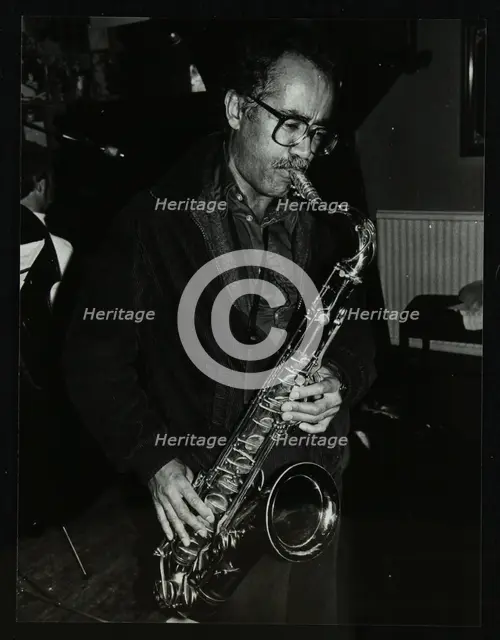 Saxophonist Art Themen playing at The Bell, Codicote, Hertfordshire, 4 January 1981. Creator: Denis Williams.