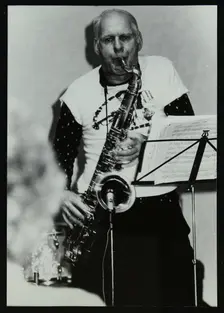 Saxophonist Don Rendell playing at Campus West, Welwyn Garden City, Hertfordshire, 1986. Creator: Denis Williams