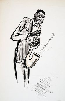 Saxophonist, from White Bottoms pub. 1927