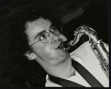 Saxophonist Julian Arguelles playing at The Fairway, Welwyn Garden City, Hertfordshire, 26 May 1991. Artist: Denis Williams