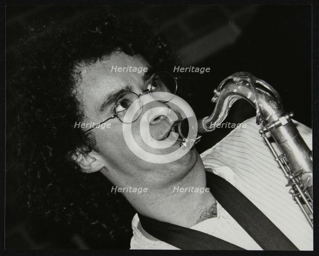 Saxophonist Julian Arguelles playing at The Fairway, Welwyn Garden City, Hertfordshire, 26 May 1991. Artist: Denis Williams