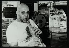 Saxophonist Lol Coxhill at Digswell House, Welywn Garden City, Hertfordshire, August 1983. Creator: Denis Williams