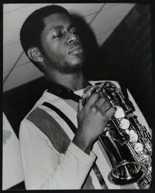 Saxophonist Nathaniel Facey at The Fairway, Welwyn Garden City, Hertfordshire, 25 January 2004. Creator: Denis Williams
