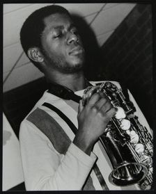 Saxophonist Nathaniel Facey at The Fairway, Welwyn Garden City, Hertfordshire, 25 January 2004. Creator: Denis Williams