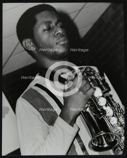 Saxophonist Nathaniel Facey at The Fairway, Welwyn Garden City, Hertfordshire, 25 January 2004. Creator: Denis Williams.
