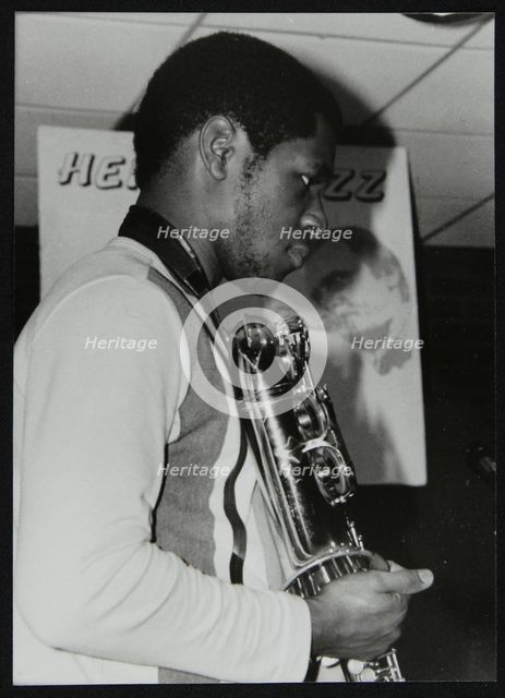 Saxophonist Nathaniel Facey at The Fairway, Welwyn Garden City, Hertfordshire, 25 January 2004. Creator: Denis Williams.