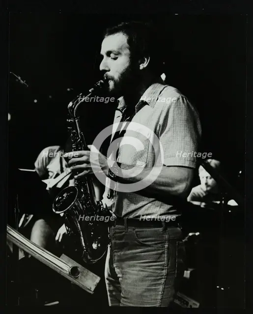 Saxophonist Phil Todd playing at The Stables, Wavendon, Buckinghamshire. Creator: Denis Williams.