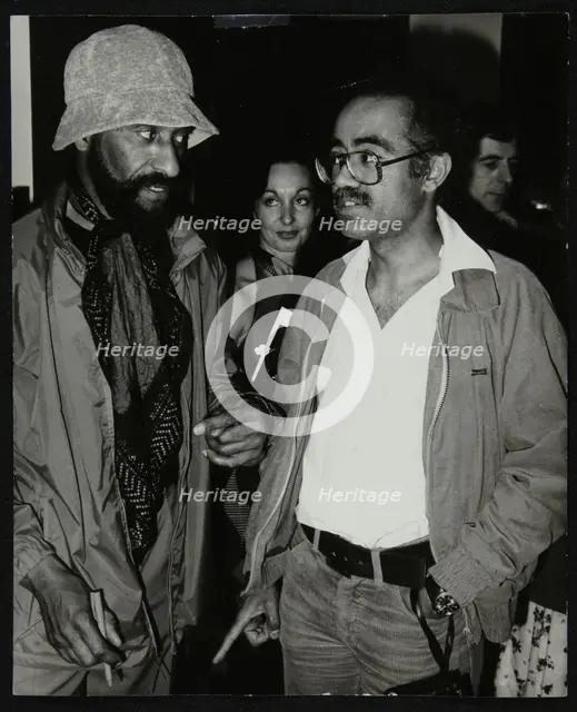 Saxophonists Sonny Rollins and Art Themen, Wembley Conference Centre, London, 1979. Creator: Denis Williams.