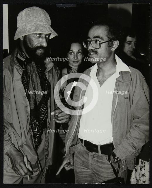 Saxophonists Sonny Rollins and Art Themen, Wembley Conference Centre, London, 1979. Creator: Denis Williams.