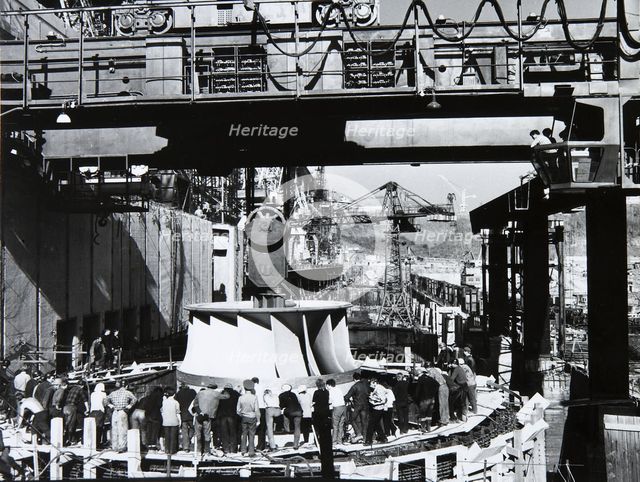 Sayano-Shushenskaya hydroelectric station, USSR, 1970s. Artist: Unknown