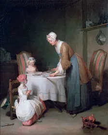 Saying Grace 1744. Artist: Jean-Simeon Chardin