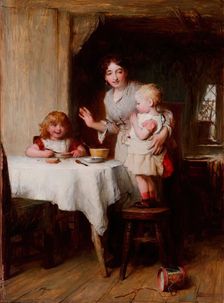 Saying Grace, 1875-1899. Creator: Alexander Hohenlohe Burr