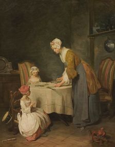Saying Grace, mid-late 18th century. Creator: Workshop of Jean-Baptiste-Simeon Chardin