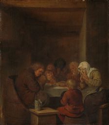 Saying Grace, c.1653-1668. Creator: Jan Miense Molenaer