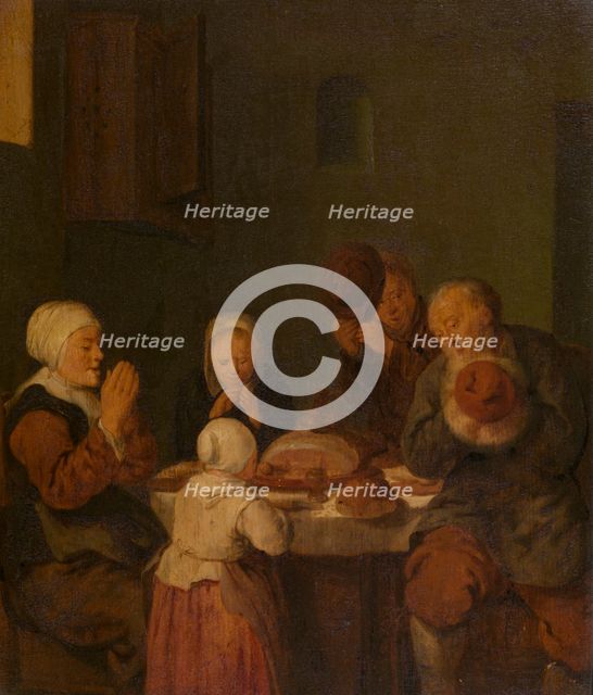 Saying Grace. Creator: Jan Miense Molenaer.