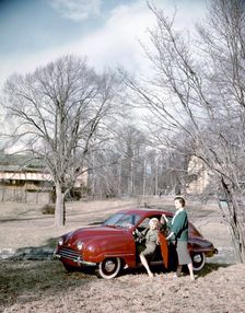 Saab 92 car, Sweden, 1952-1953. Creator: Göran Algård