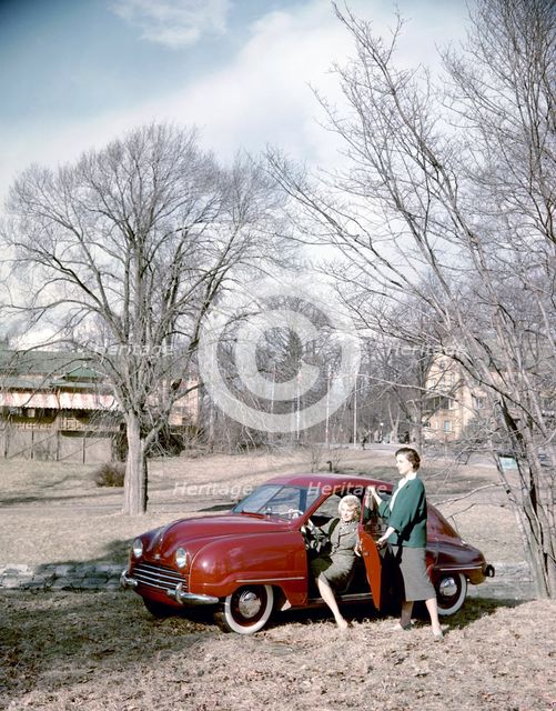 Saab 92 car, Sweden, 1952-1953. Creator: Göran Algård.