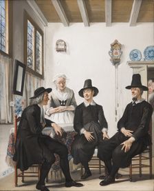 Saartje Jans is Asked for her Hand in Marriage, c1720-1750. Creator: Cornelis Troost