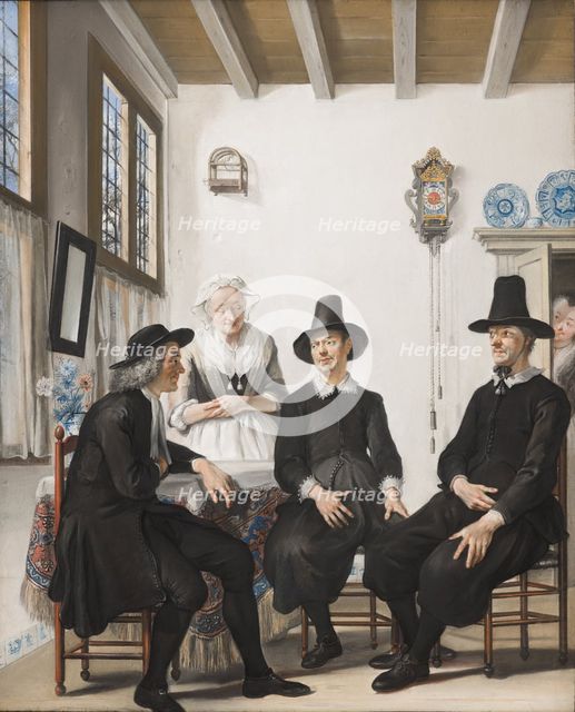 Saartje Jans is Asked for her Hand in Marriage, c1720-1750. Creator: Cornelis Troost.