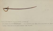 Saber, 1935/1942. Creator: Unknown