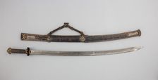 Saber and Scabbard, Sino-Tibetan, 17th-18th century. Creator: Unknown