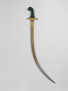 Saber, blade, possibly Iranian...Turkish...Indian..., 18th century. Creator: Unknown