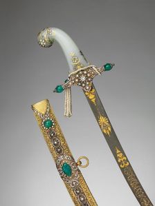 Saber with Scabbard..., 19th century. Creator: Unknown