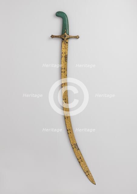 Saber, Turkish, probably Istanbul, 1522-66. Creator: Unknown.