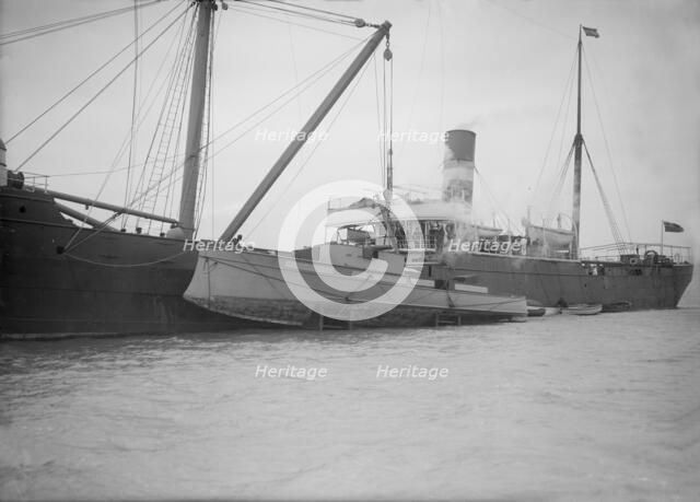 'Sabin' being shipped, 1912. Creator: Kirk & Sons of Cowes.