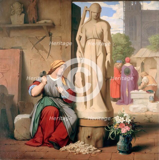 Sabina von Steinbach, 1844. Creator: Schwind, Moritz Ludwig, von (1804-1871).