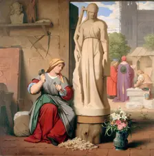 Sabina von Steinbach, 1844. Creator: Schwind, Moritz Ludwig, von (1804-1871)
