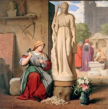 Sabina von Steinbach, 1844. Creator: Schwind, Moritz Ludwig, von (1804-1871)