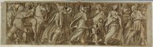 Sabines Crossing the River Tiber to Attend the Roman Games, n.d. Creator: Unknown