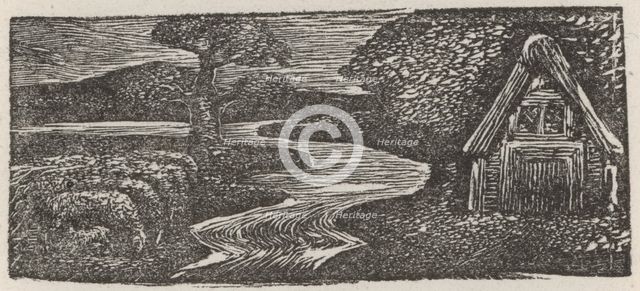 Sabrina's Silvery Flood, 1821.  Creator: William Blake.