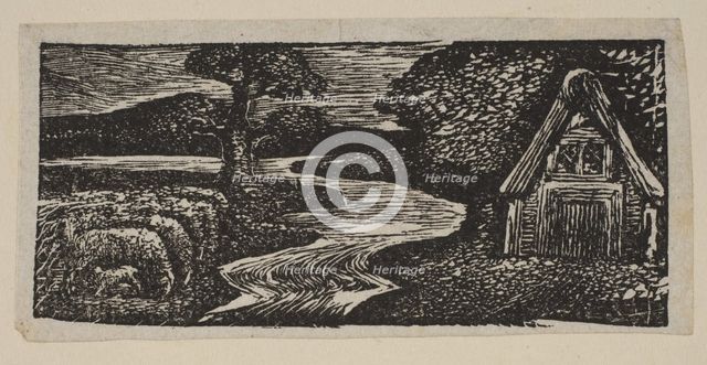 Sabrina's Silvery Flood, from Thornton's Pastorals of Virgil, 1821. Creator: William Blake.