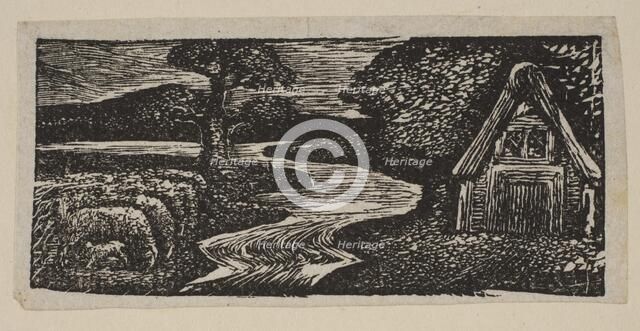 Sabrina's Silvery Flood, from Thornton's Pastorals of Virgil, 1821. Creator: William Blake.