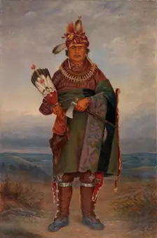 Sac and Fox Indian, ca. 1893. Creator: Antonio Zeno Shindler