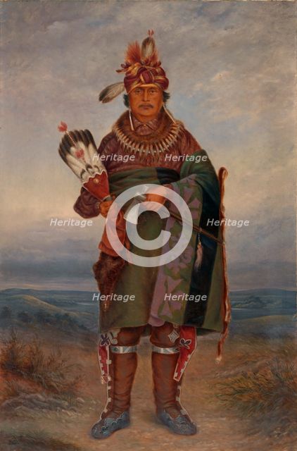 Sac and Fox Indian, ca. 1893. Creator: Antonio Zeno Shindler.